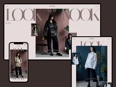 Embra android app app design catalog design fashion ios minimal mobile tablet typography ui ux web web design