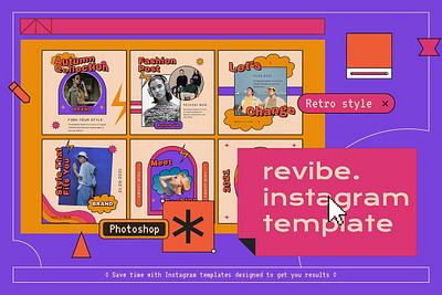 Creative Instagram Stories & Post Template - Revibe instagram instagram banner instagram post instagram post template instagram posts instagram posts template instagram stories instagram stories template instagram story instagram story template instagram template instagram templates social media social media banner social media pack social media templates socialmedia stories ui ux