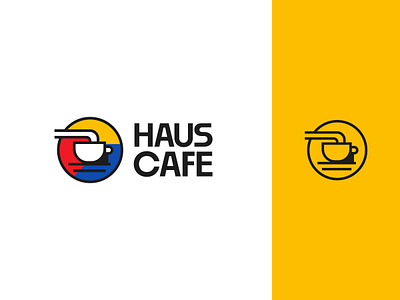 Haus Cafe™ - Logo Design bauhaus brand identity branding cafe cafe logo clean coffee coffee cup coffee logo coffee shop logo logomark minimalist simple