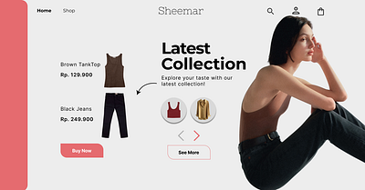 Sheemar - Clothing Line Exploration Shot branding clothing line fashion indonesia jakarta landing page ui uiux ux website