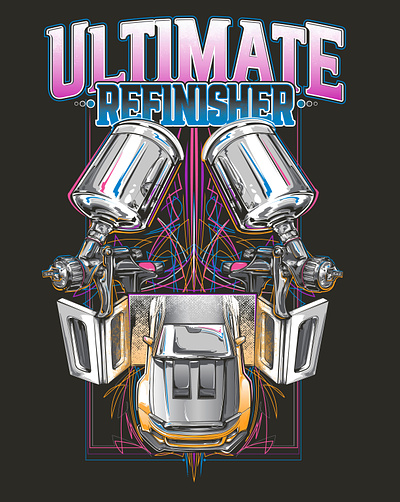 O'Reilly Ultimate Refinisher automotive branding design graphic design illustration logo vector