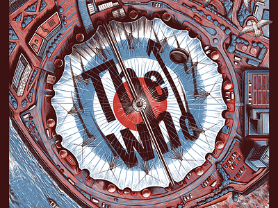 The Who art band band art drawing gig poster illustration mod poster poster art poster design the o2 the who