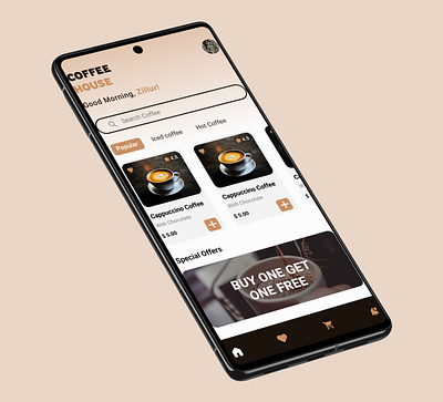 Coffee App app design ui ux