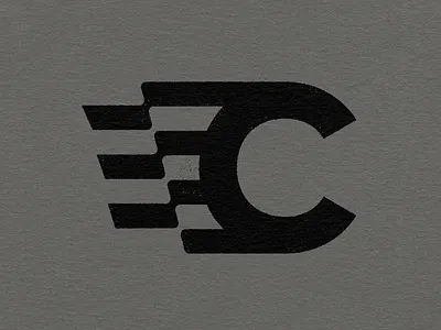 Speedy C 36 days of type c design fast icon lettering logo race type typography