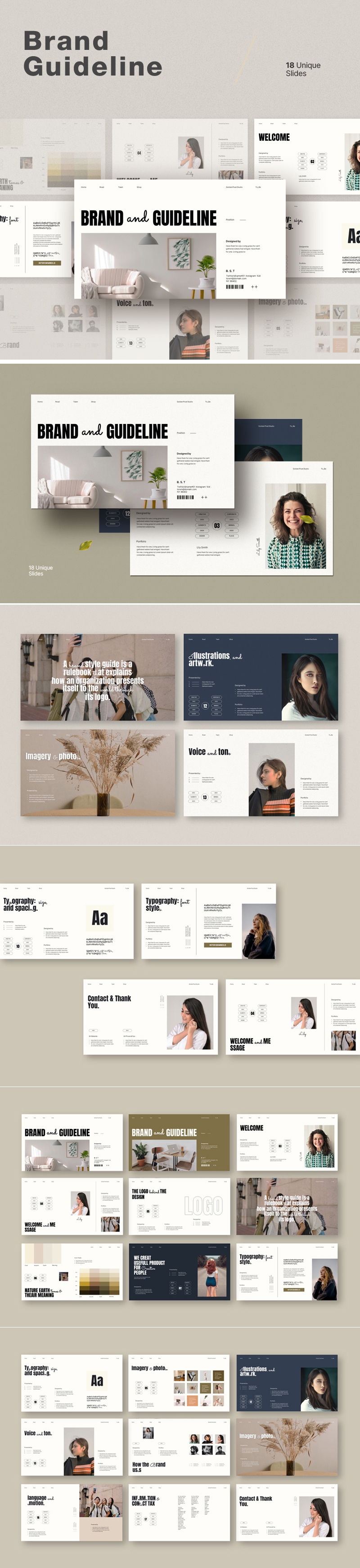 Brand Guideline Presentation Template By Digi2030 On Dribbble