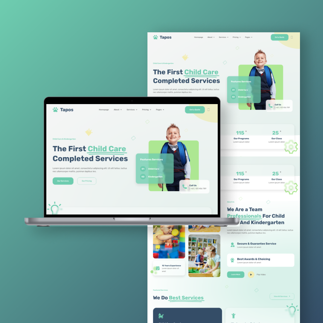 child-care-website-design-by-huraira-yaqoob-on-dribbble