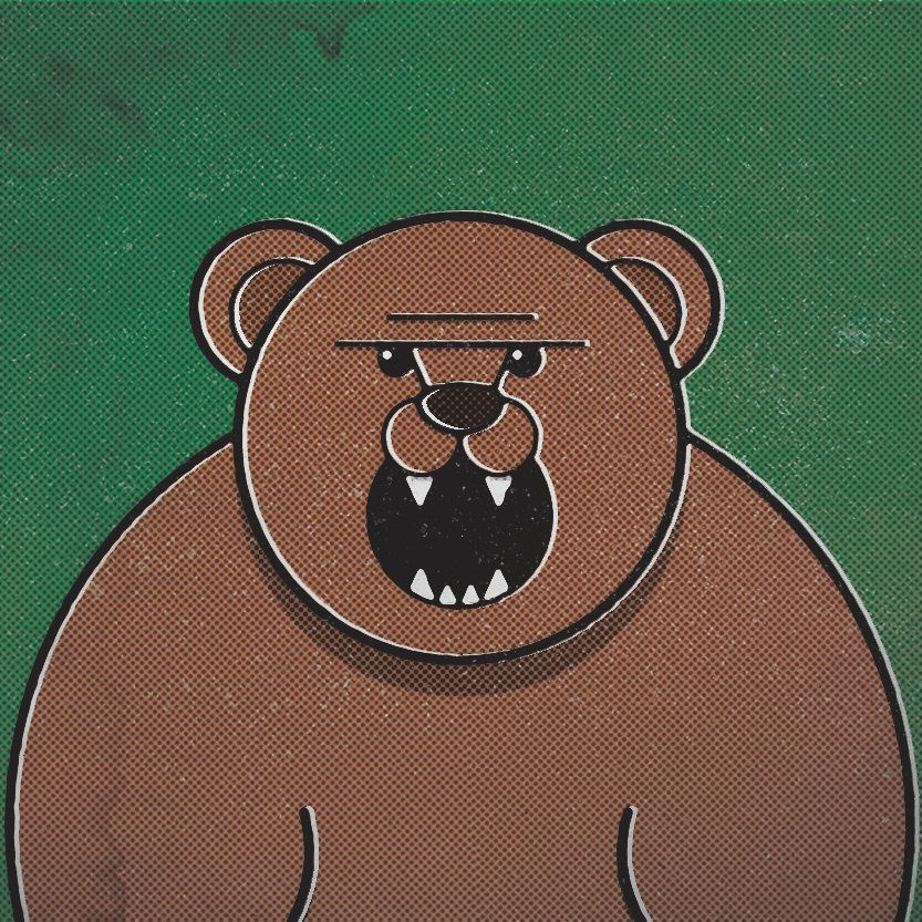 Retro Matchbook Design 2d adobe illustrator bear branding cartoon design graphic design icon illustration matchbook minimal minimalist texture vector