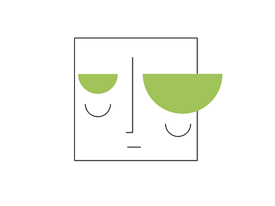 square-face-1 character character design circle eye face illustration line square