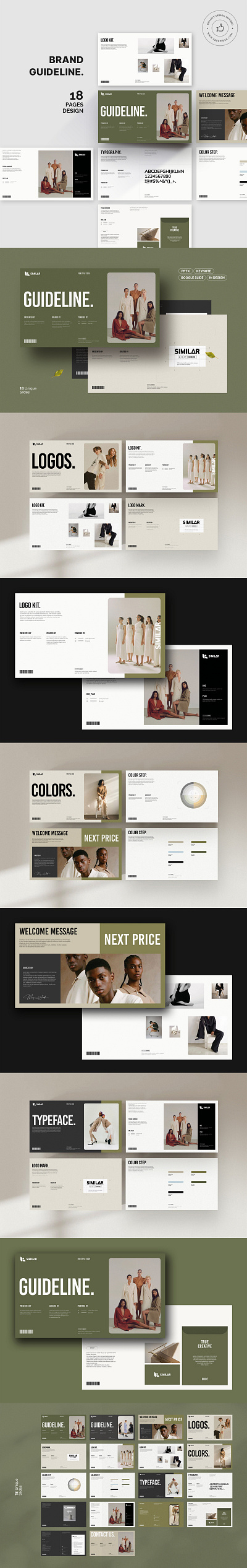 Brand Guideline Presentation Template brand template