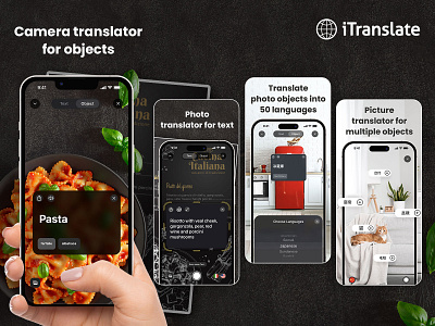 ASO Design for iTranslate Translator aso branding graphic design ios retouch