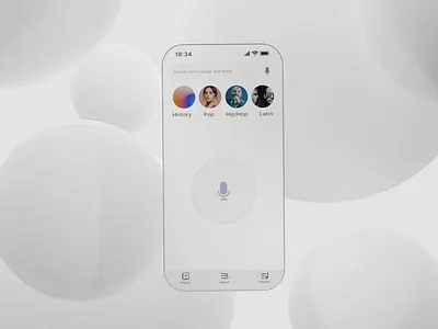 Play Music app 3d animation app application graphic design motion music play music ui ux