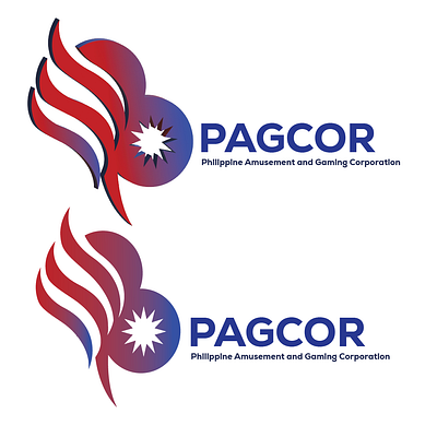 PAGCOR LOGO DESIGN gradient graphic design illustrator logo logodesign pagcor philippines