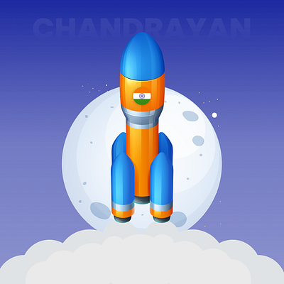 Chandrayan-3 chandrayan design graphic design illustration india mission ui vector