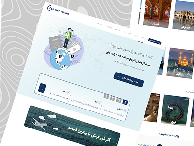 Gasht Tour website adobe adobexd buy design online onlineticket search ticket tour travel ui uidesign uiux webdesign website xd