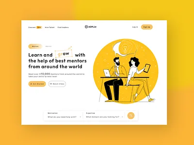 ADPList Website Redesign - UI Challenge #03 3d animation app branding design graphic design logo motion graphics ui ux