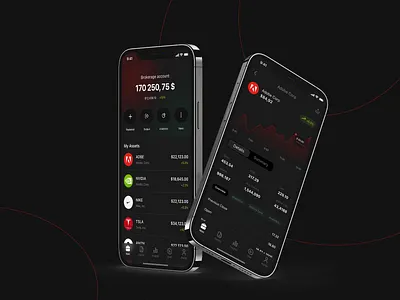 Investment App Concept animation app banking investment ios mobile ui ux