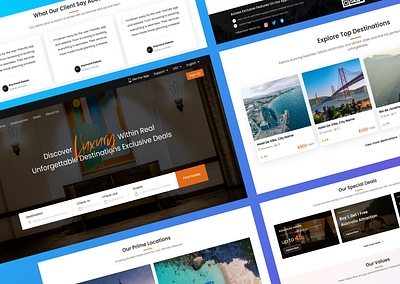 Travel & Hotel Booking Website booking branding design figma graphic design illustration illustrator logo design minimal motion graphics travel ui uiux user experience user interface ux web web design website