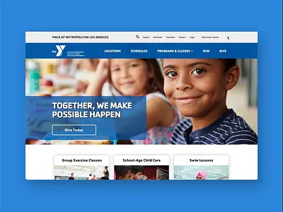 YMCA of Metropolis Los Angeles drupal imagex imagexmedia media nonprofit notforprofit ui ux ymca