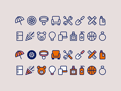 Blue icons blue design icon icons illustration line linear lines minimal minimalism minimalist tool tools vector