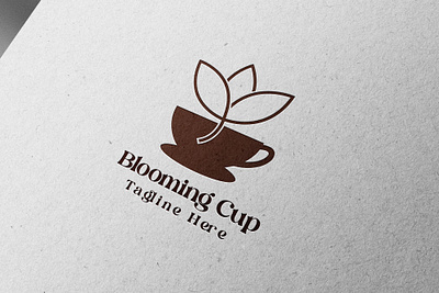 Blooming Cup Logo(unused) best logo branding cafe cafe logo coffee coffee logo design flower flower logo graphic design illustration logo logo design logo for sale restaurant restaurant logo ui vector