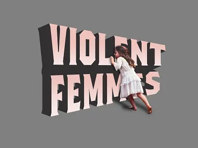 Violent Femmes concept art for 40th year debut album release admat album art branding design graphic design illustration logo retro vector violentfemmes