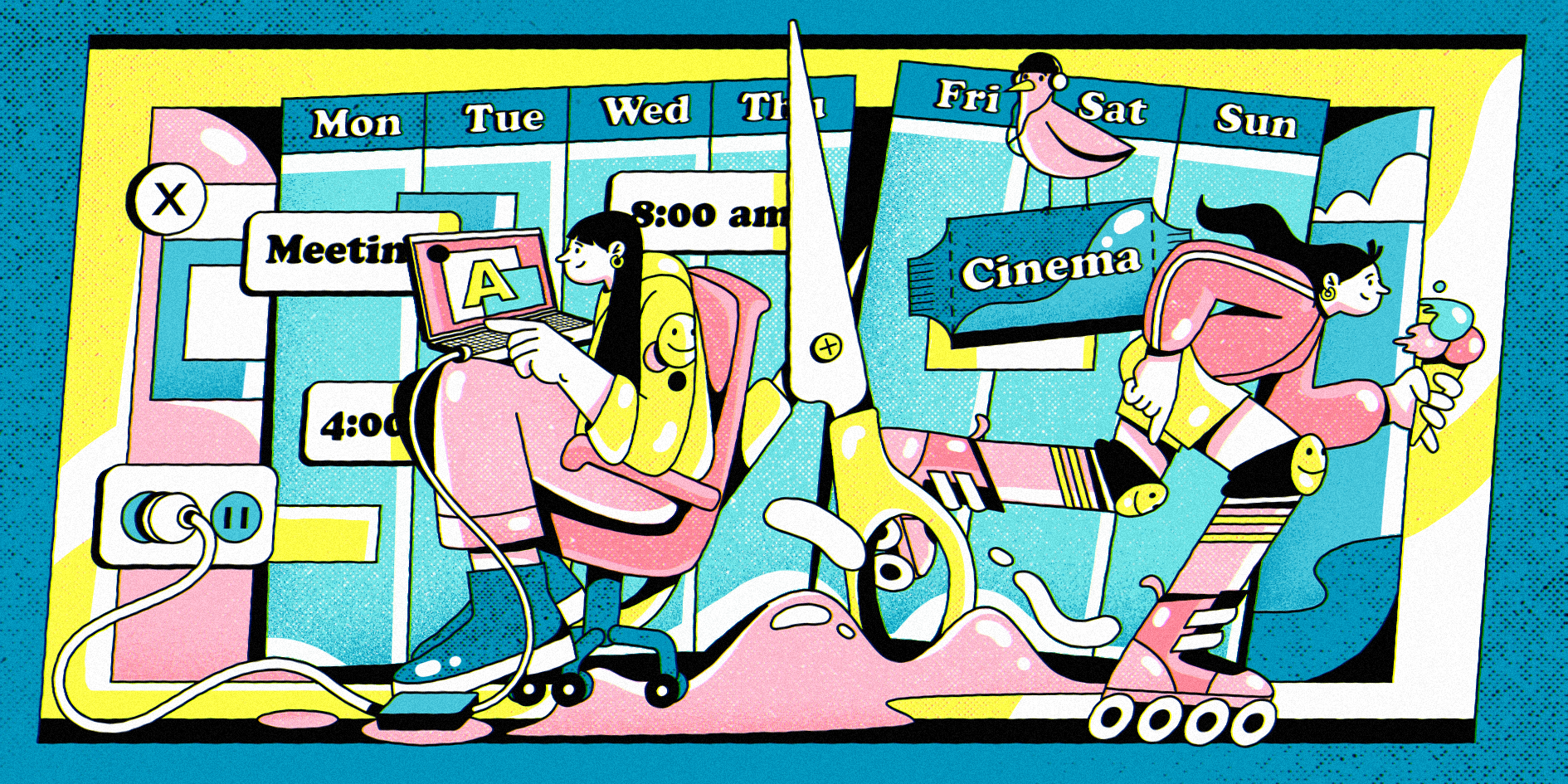 Working days per week design graphic design illustration job managment time ui work work time per week