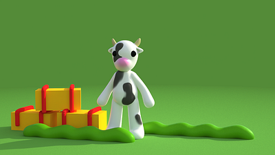 Cow friend 3d