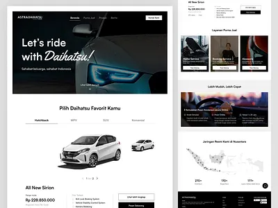 Redesign Astra Daihatsu Website automobile automotive car car factory car ride design drive garage landing page landing page design minimal modern website ride transport ui design uiux vehicle web web design website