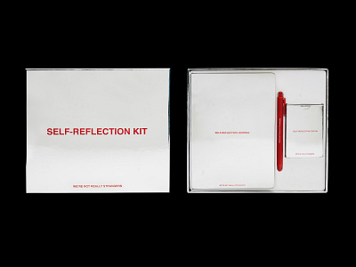 We're Not Really Strangers, Self-Reflection Kit branding design graphic design keaton webb packaging product were not really strangers wnrs