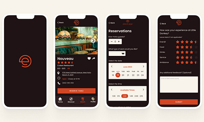 Eat.app Case Study app design case study foodie ui ui design user research ux uxui