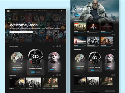 Infinite - Free Movie and TV Shows website captivating cinematic vibes free streaming graphic design high quality immersive experience modern entertainment movies sleek design tv shows ui user friendly