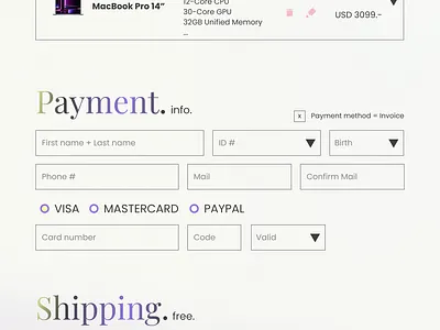 Day 2 - Credit Card Checkout | 100 Daily Challenge UX/UI dailyui design figma graphic design ui ux vector web