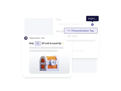 Create Personalized Messages animation message messaging mobile notification onesignal personalization push tag