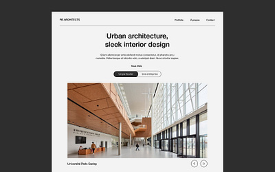 Architecture studio - web design concept architect architecture architecture studio interior design minimalist studio ui design urban web web design