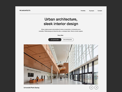 Architecture studio - web design concept architect architecture architecture studio interior design minimalist studio ui design urban web web design