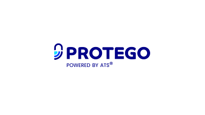 Protego: Powered by ATS® branding graphic design logo