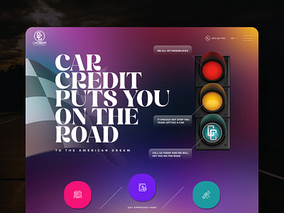 Car Credit Website Design branding design graphic design landingpage logo ui ui ux vector web design website website design