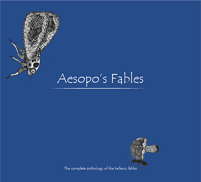 Aesop's Fables, book cover & illustrations book illustrations design graphic design hand drawn illustration unique