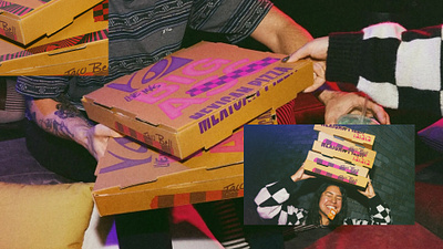 Big A** Mexican Pizza Taco Bell graphic design layout packaging pizza