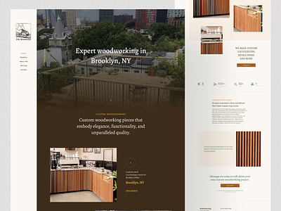 TB Woodworks Website Design branding design figma saas ui