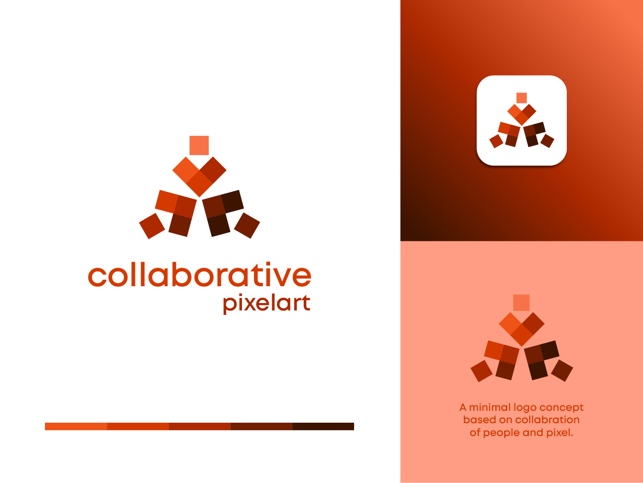 Example of Collaborative Pixelart Logo Concept