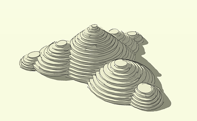 Round cone pyramid 3d art design graphic design graphics art