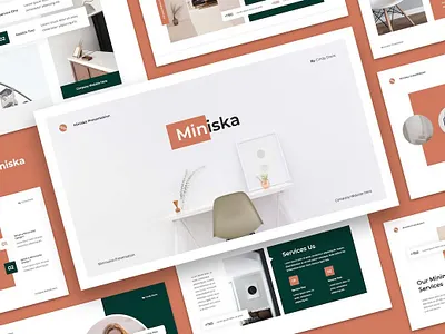 Miniska - Clean and Minimalist PowerPoint Template abstract annual business corporate download google slides keynote pitch pitch deck powerpoint powerpoint template pptx presentation presentation template professional slides template ui v web