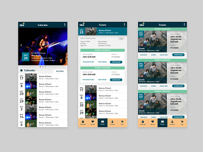 Mobile Design for Event Ticket Website mobile mobile website design ui web design web interface website