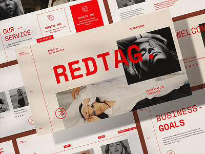 REDTAG - Powerpoint Template abstract annual business clean corporate download google slides keynote pitch pitch deck powerpoint powerpoint template pptx presentation presentation template professional slides template ui web