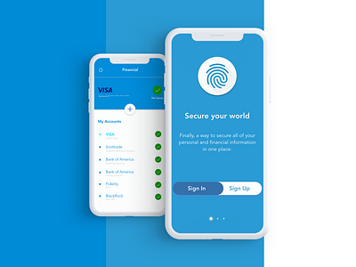 Consumer financial security app app design financial graphic design illustration minimalist mobile ui