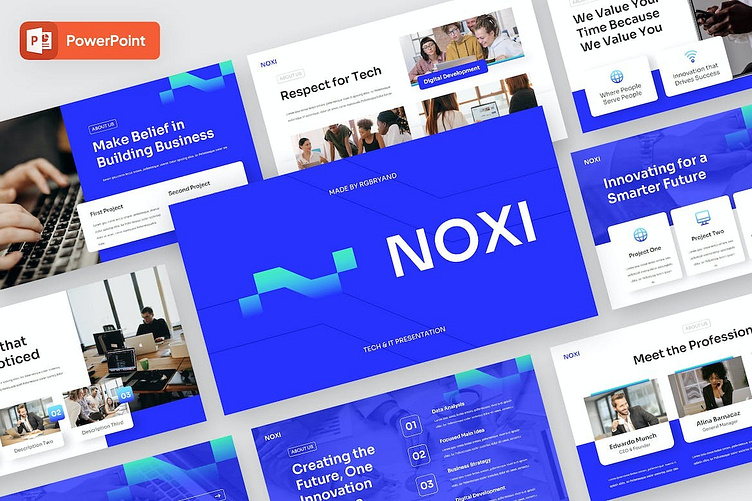 Noxi - Technology/Startup Powerpoint by TMP on Dribbble