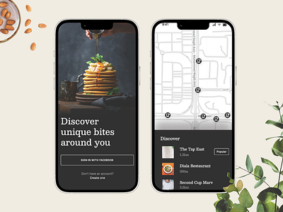 Fancy Dining Location Finder App app branding design graphic design illustration typography ui ux