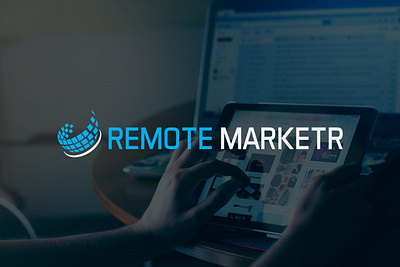 Remote marketer | Digital Marketing Agency branding digital marketing logo