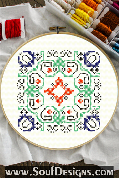 Slavic Traditional Embroidery Cross Stitch Pattern embroidery